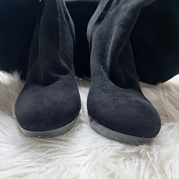 Sam Edelman Vesey Suede Over-The-Knee Boots in Black - Picture 11 of 15